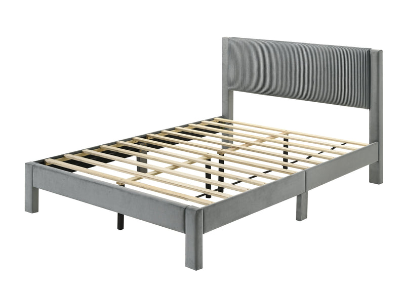 Crownmark Lucia Bed - Light Grey