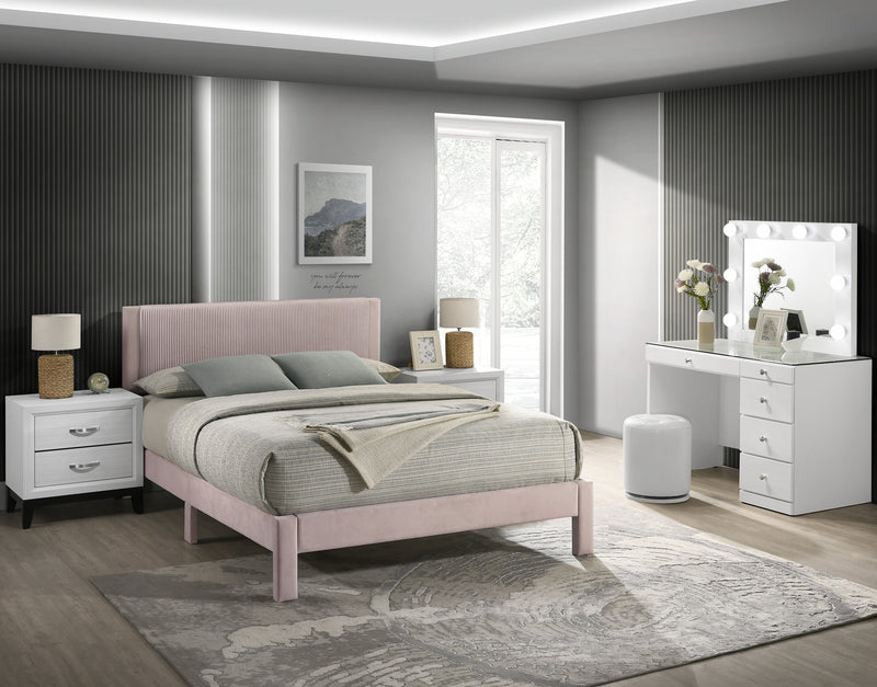 Lucia Platform Bed - Pink