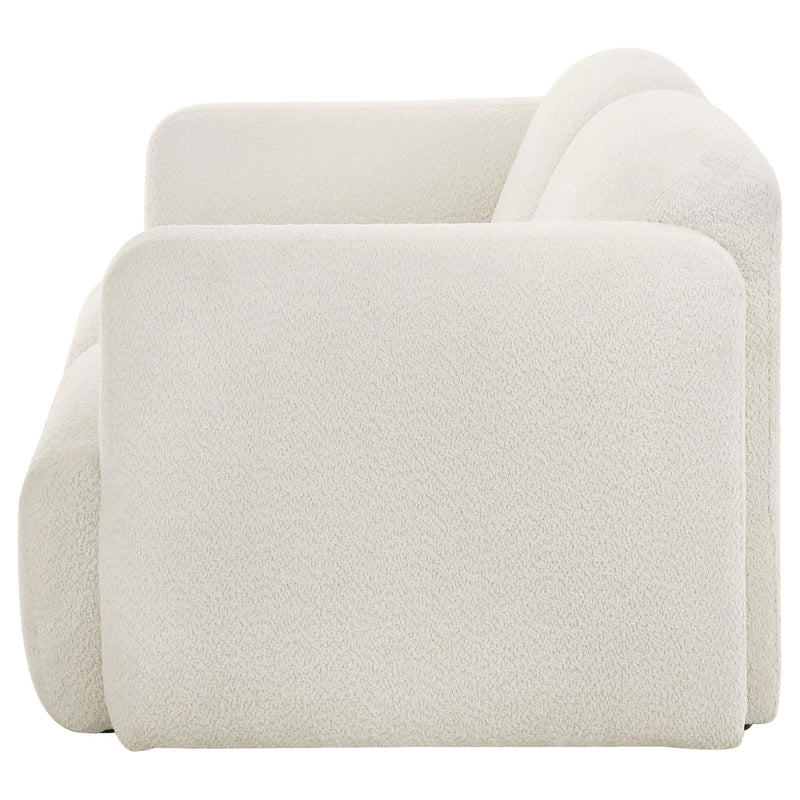 Dorset Fabric Upholstered Round Track Arm Loveseat