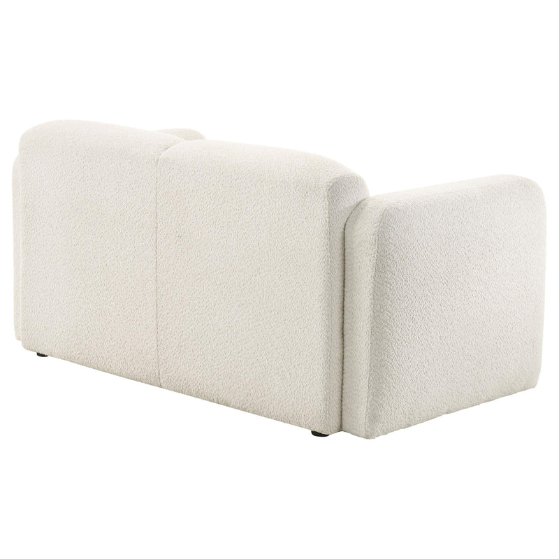 Dorset Fabric Upholstered Round Track Arm Loveseat