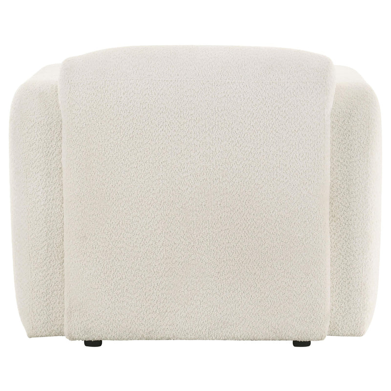 Dorset Fabric Upholstered Round Track Arm Accent Chair