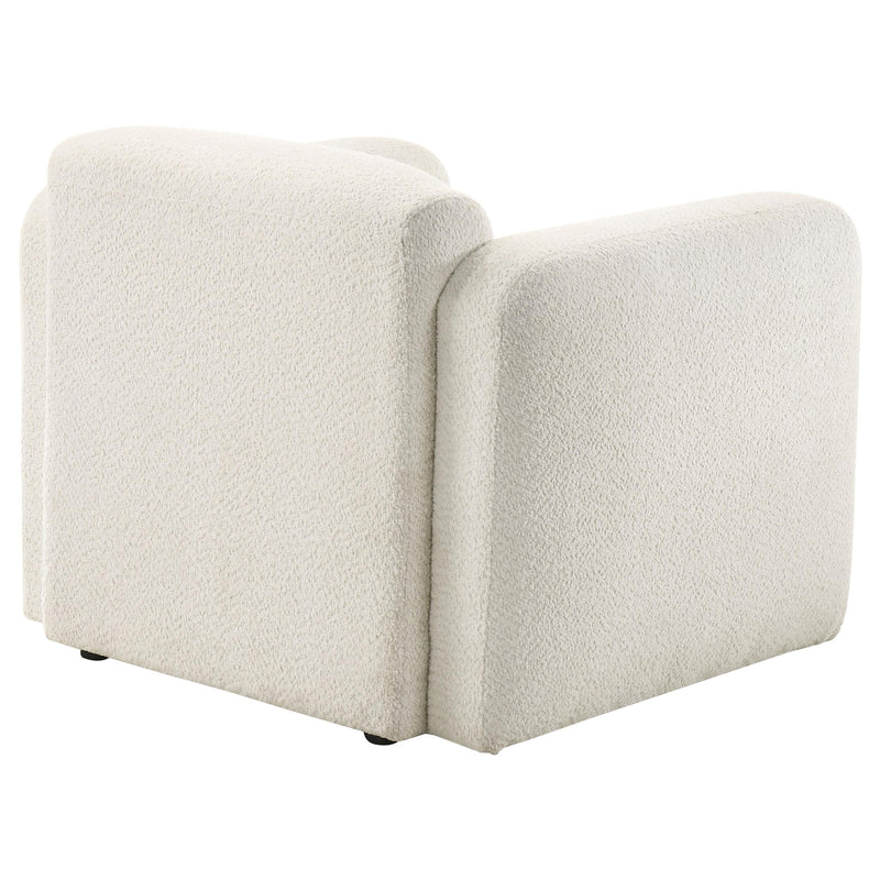 Dorset Fabric Upholstered Round Track Arm Accent Chair