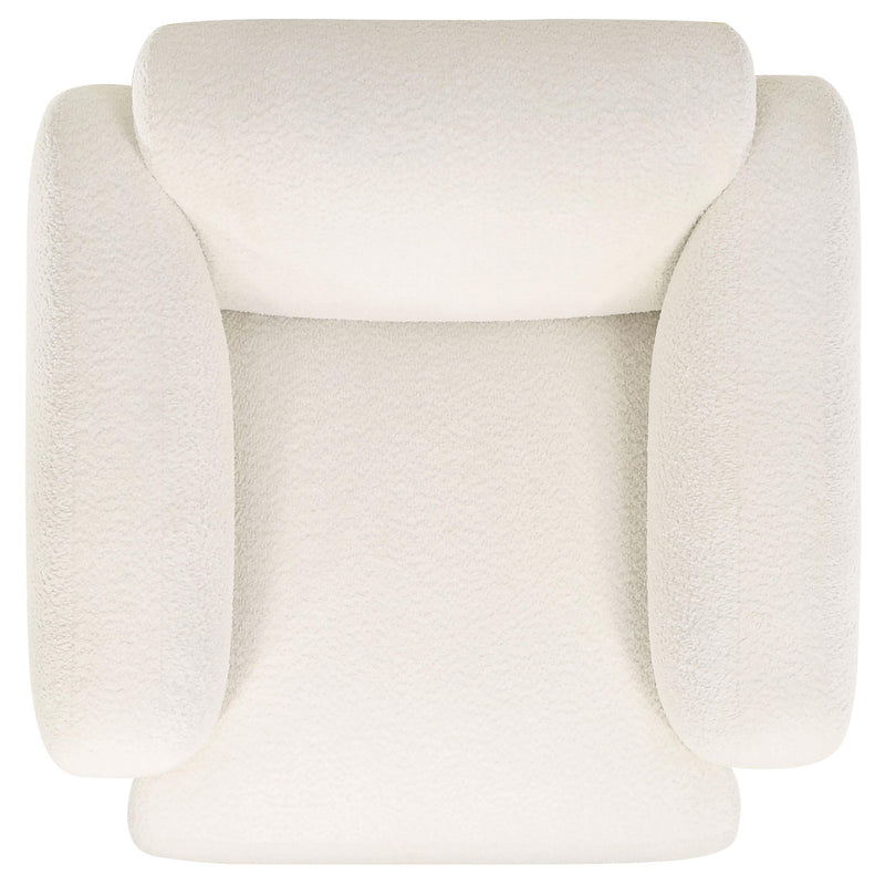 Dorset Fabric Upholstered Round Track Arm Accent Chair