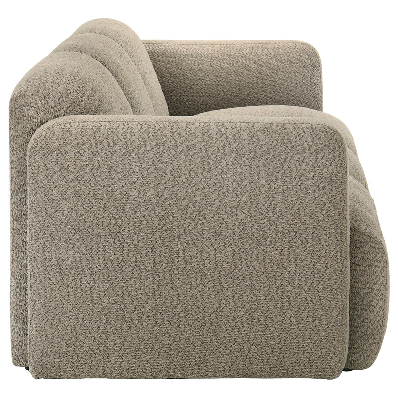 Dorset 2-piece Upholstered Round Track Arm Sofa Set