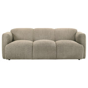 Dorset 3-piece Upholstered Round Track Arm Sofa Set Brown - detail 4