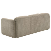 Dorset 3-piece Upholstered Round Track Arm Sofa Set Brown - detail 5
