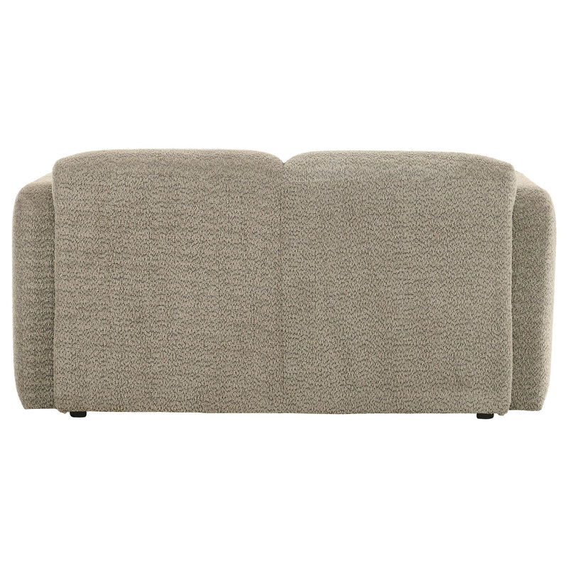 Dorset Fabric Upholstered Round Track Arm Loveseat