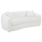 Isabella 3-piece Faux Sheepskin Upholstered Sofa Set Natural - detail 3