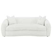 Isabella 3-piece Faux Sheepskin Upholstered Sofa Set Natural - detail 4