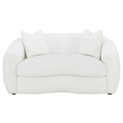 Isabella 3-piece Faux Sheepskin Upholstered Sofa Set Natural - detail 7