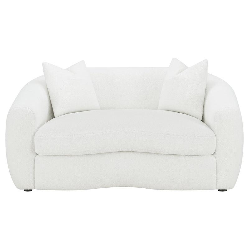 Isabella 3-piece Faux Sheepskin Upholstered Sofa Set Natural - detail 7