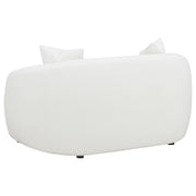 Isabella 3-piece Faux Sheepskin Upholstered Sofa Set Natural - detail 8