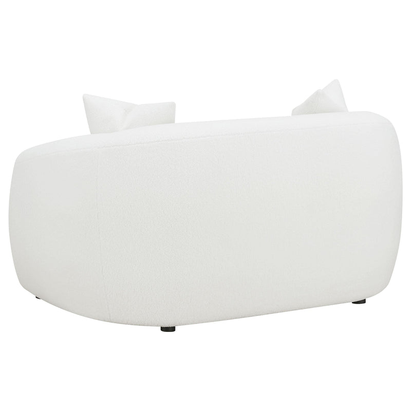 Isabella 3-piece Faux Sheepskin Upholstered Sofa Set Natural - detail 8