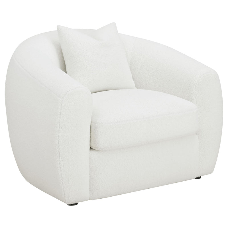 Isabella 3-piece Faux Sheepskin Upholstered Sofa Set Natural - detail 9
