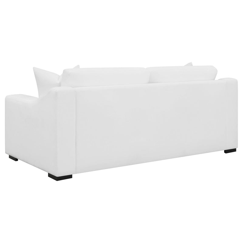 Ashlyn 2-piece Upholstered Sloped Arm Sofa Set White - detail 5