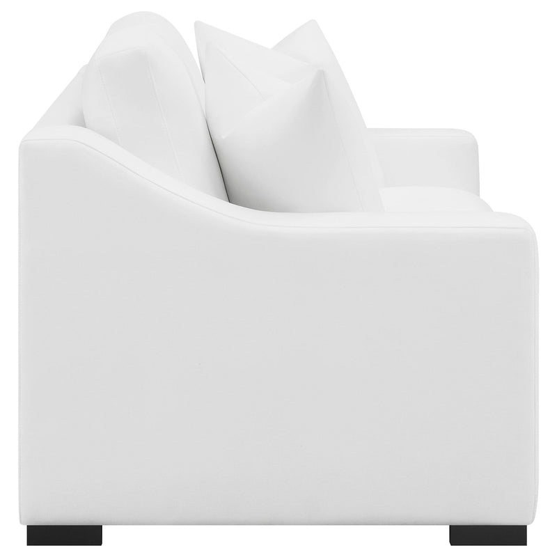 Ashlyn 2-piece Upholstered Sloped Arm Sofa Set White - detail 10