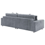 Blaine Upholstered Reversible Chaise Sectional Sofa Fog - detail 7