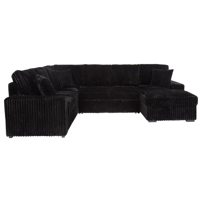 Devonshire Sleeper Sectional Sofa Storage Chaise
