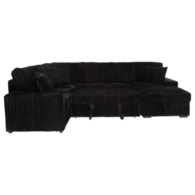Devonshire Sleeper Sectional Sofa Storage Chaise