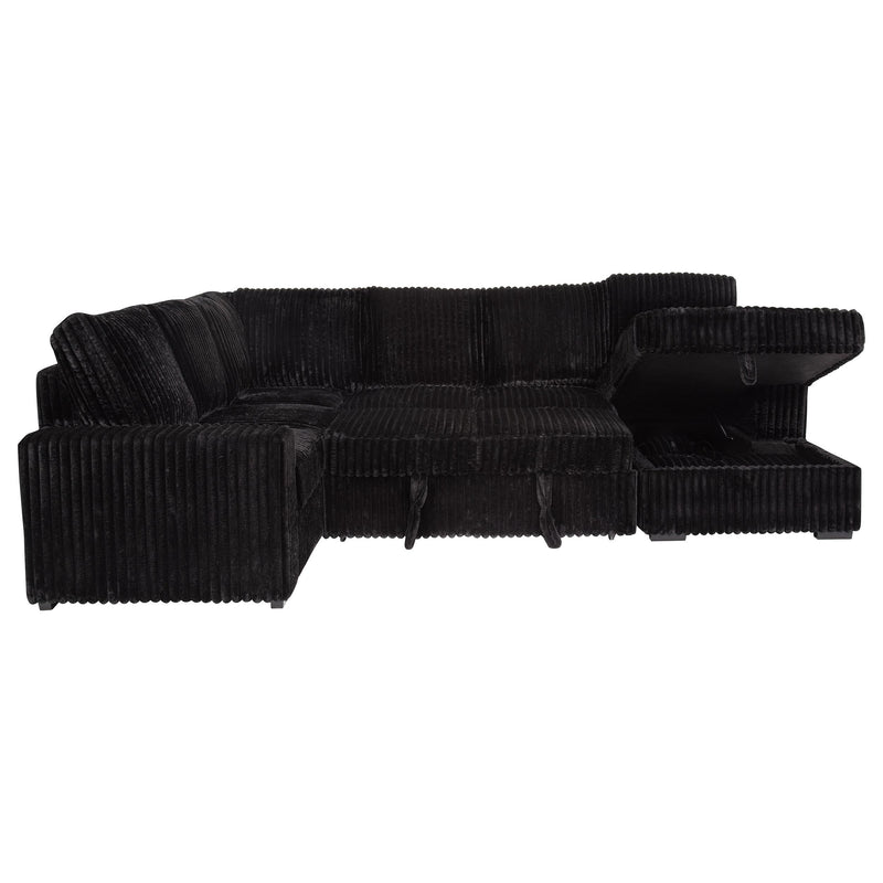 Devonshire Sleeper Sectional Sofa Storage Chaise