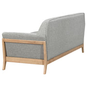 Vaughn 3-piece Fabric Upholstered Flared Arm Sofa Set Grey - detail 5