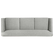 Vaughn 3-piece Fabric Upholstered Flared Arm Sofa Set Grey - detail 6