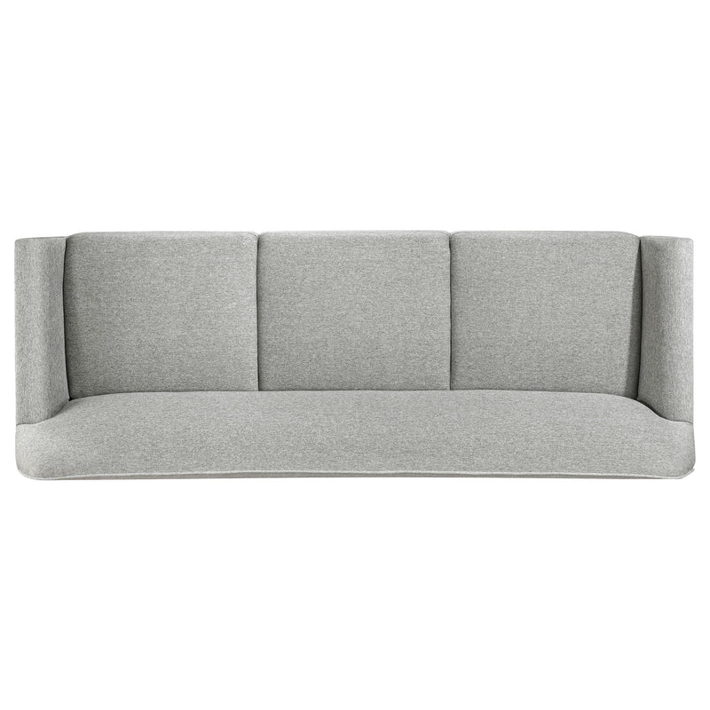 Vaughn 3-piece Fabric Upholstered Flared Arm Sofa Set Grey - detail 6