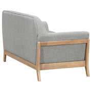 Vaughn 3-piece Fabric Upholstered Flared Arm Sofa Set Grey - detail 9