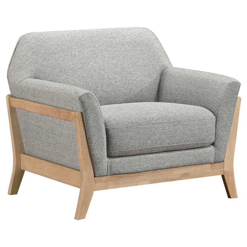Vaughn 3-piece Fabric Upholstered Flared Arm Sofa Set