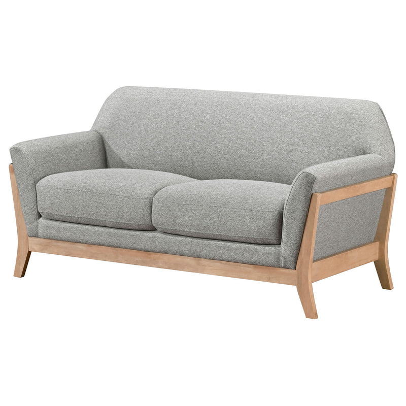 Vaughn Fabric Upholstered Flared Arm Loveseat