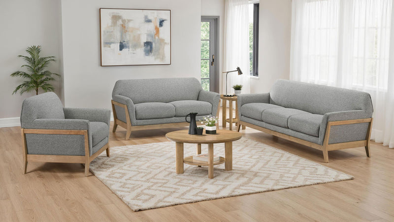 Vaughn Fabric Upholstered Flared Arm Loveseat