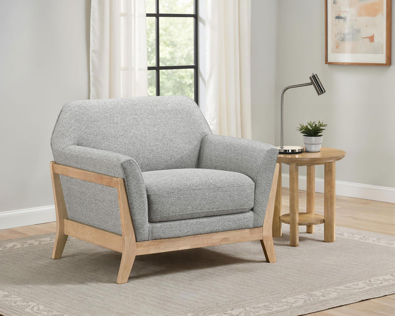 Vaughn Fabric Upholstered Flared Arm Accent Chair