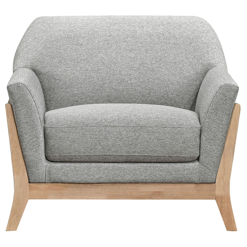 Vaughn Fabric Upholstered Flared Arm Accent Chair