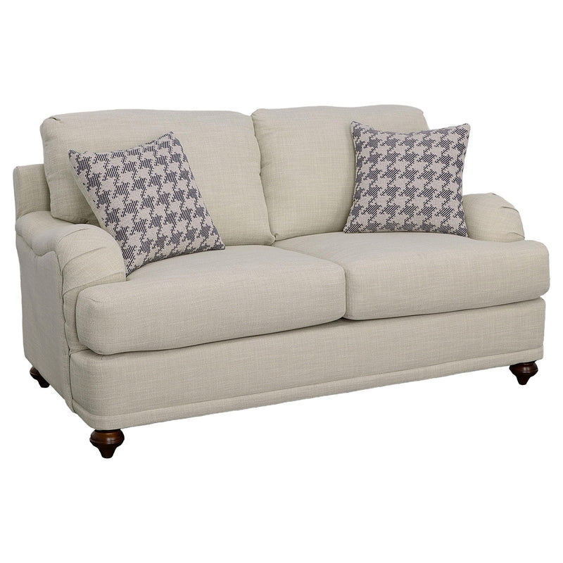 Glenn 3-piece Upholstered Sofa Set Light Grey and