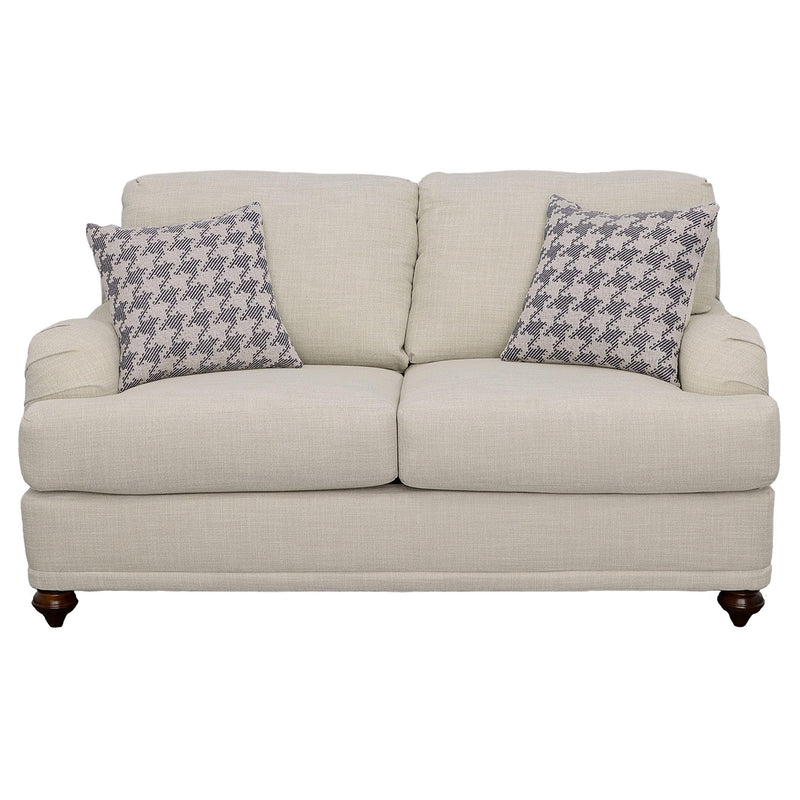 Glenn 3-piece Upholstered Sofa Set Light Grey and