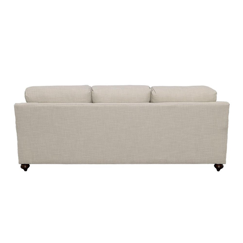 Glenn Upholstered English Arm Sofa Light Grey and