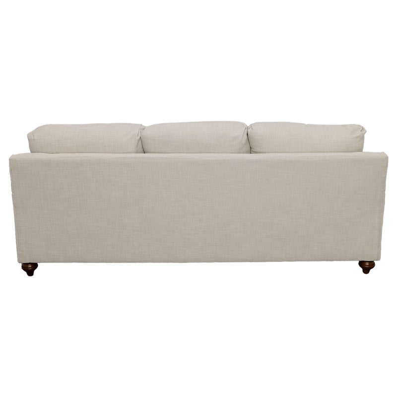 Glenn Upholstered English Arm Sofa Light Grey and