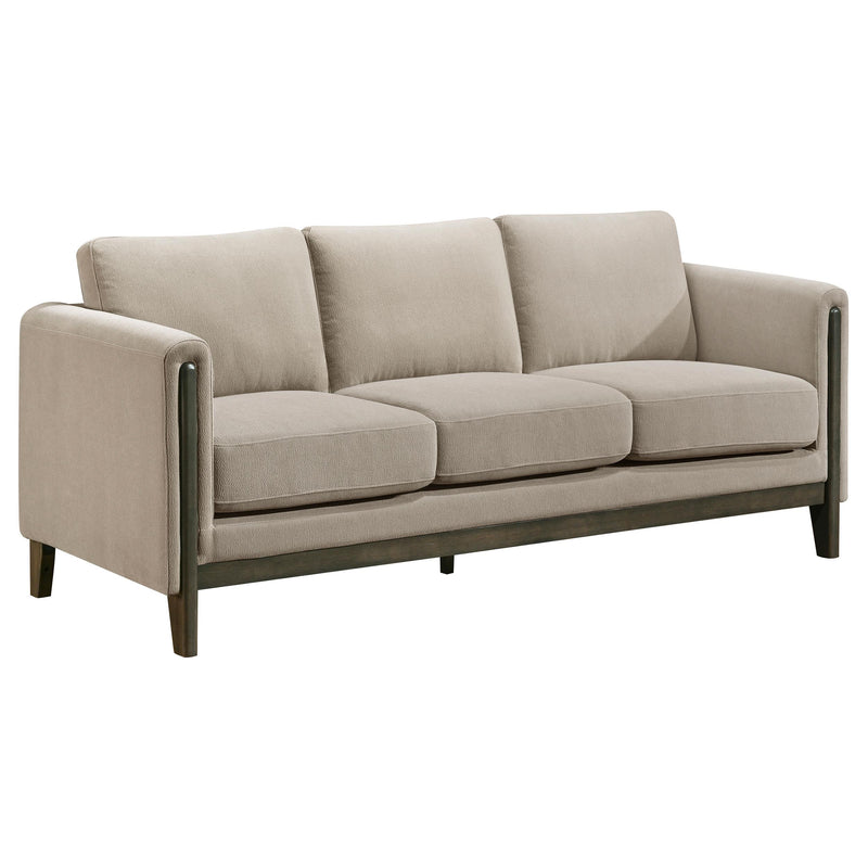 Islington 3-piece Upholstered Panel Arm Sofa Set Taupe - detail 3