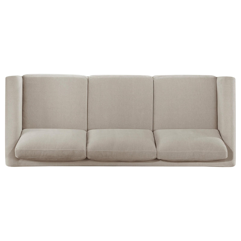 Islington 3-piece Upholstered Panel Arm Sofa Set Taupe - detail 6