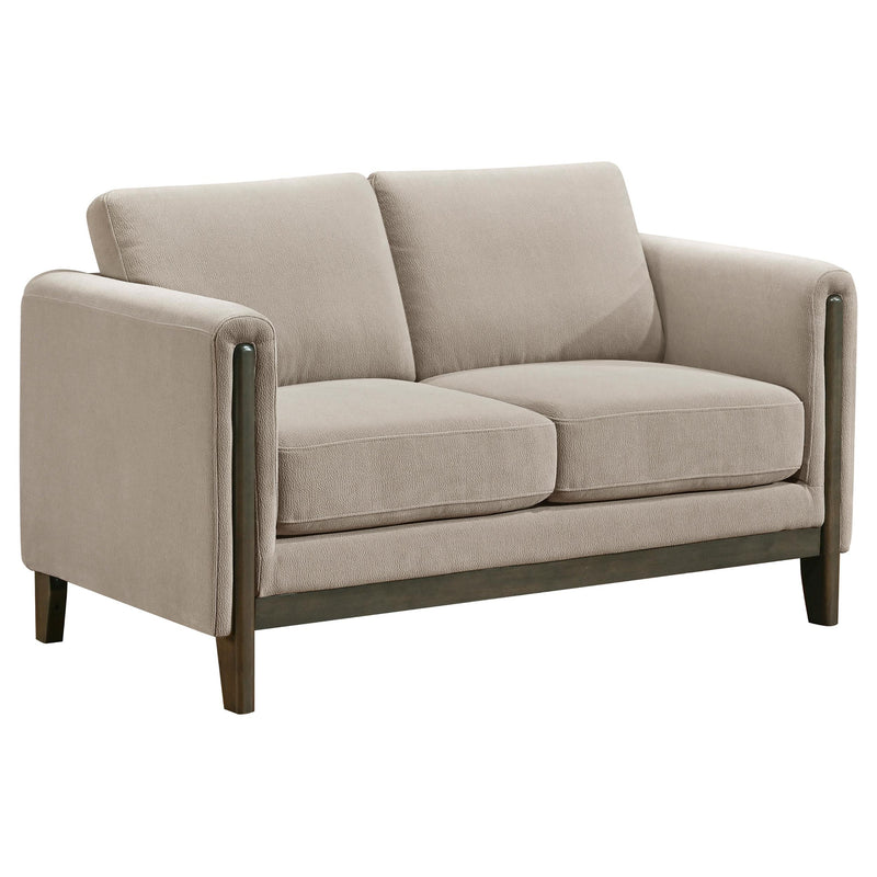 Islington 3-piece Upholstered Panel Arm Sofa Set Taupe - detail 7