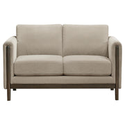 Islington 3-piece Upholstered Panel Arm Sofa Set Taupe - detail 8