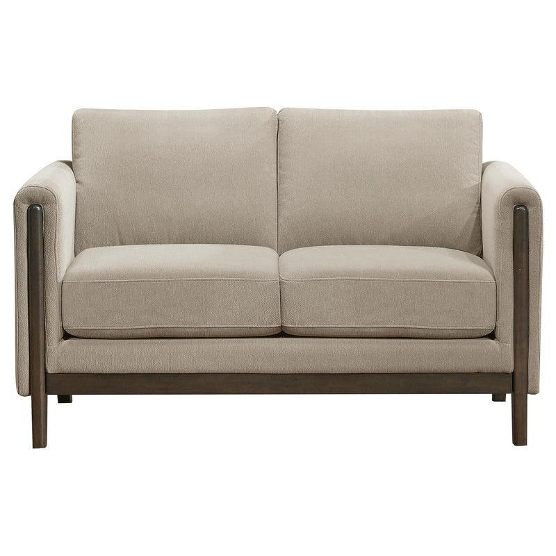 Islington 3-piece Upholstered Panel Arm Sofa Set Taupe - detail 8