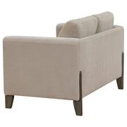 Islington 3-piece Upholstered Panel Arm Sofa Set Taupe - detail 9