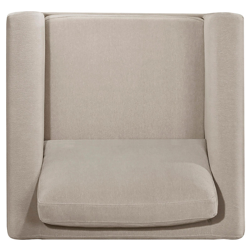 Islington Fabric Upholstered Panel Arm Accent Chair