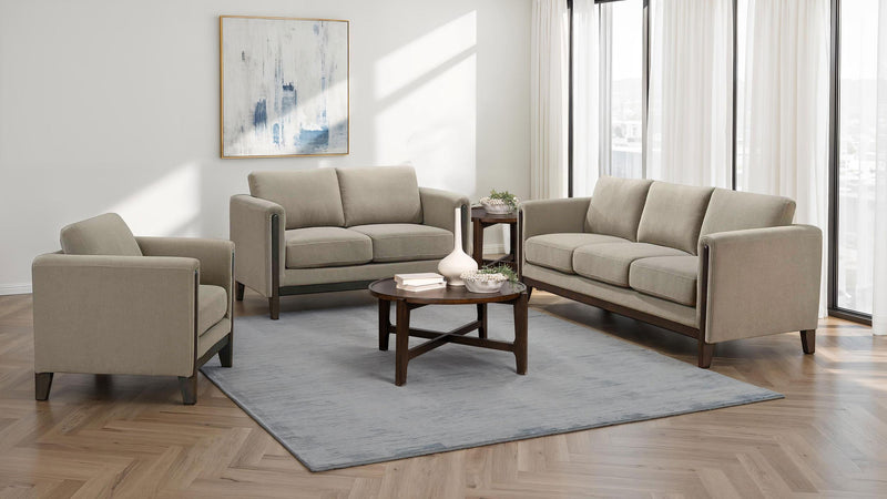 Islington Fabric Upholstered Panel Arm Accent Chair