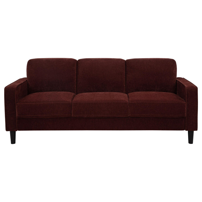 Ruth 3-piece Fabric Upholstered Track Arm Sofa Rust