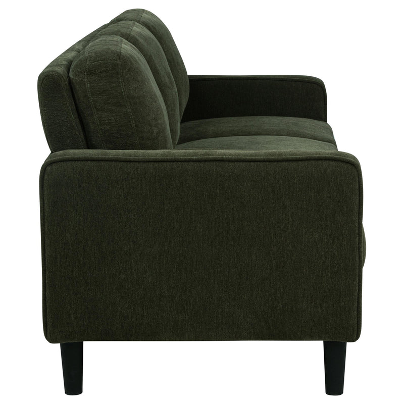 Ruth 2-piece Fabric Upholstered Track Arm Sofa Matcha
