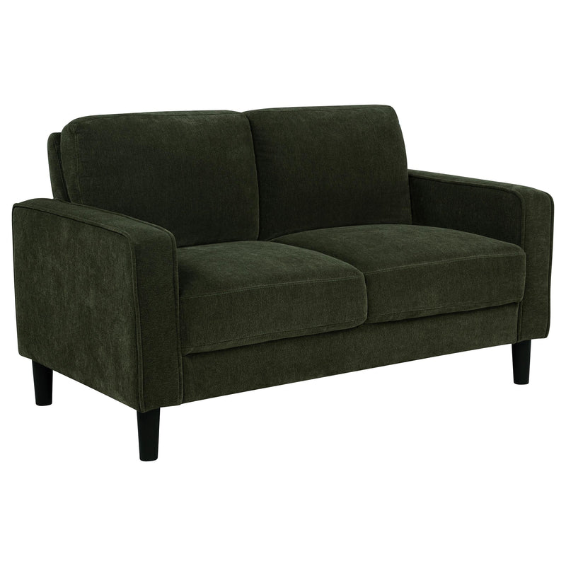 Ruth 2-piece Fabric Upholstered Track Arm Sofa Matcha