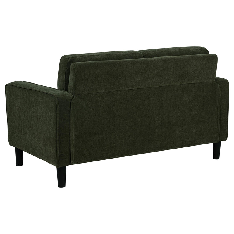 Ruth 2-piece Fabric Upholstered Track Arm Sofa Matcha