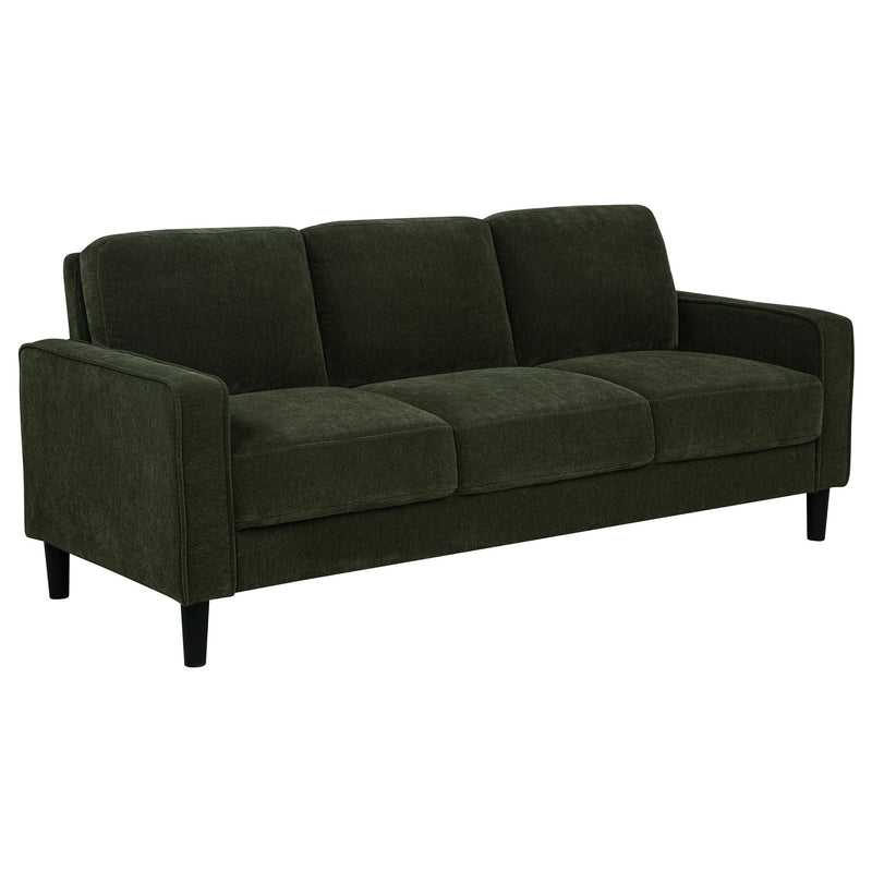 Ruth 3-piece Fabric Upholstered Track Arm Sofa Matcha